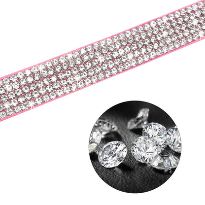 Bling Pink Suede Leash - Dogs and Horses