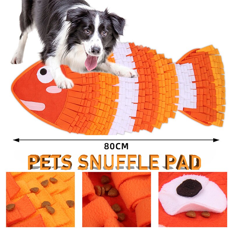 Orange Fish Snuffle Mat - Dogs and Horses