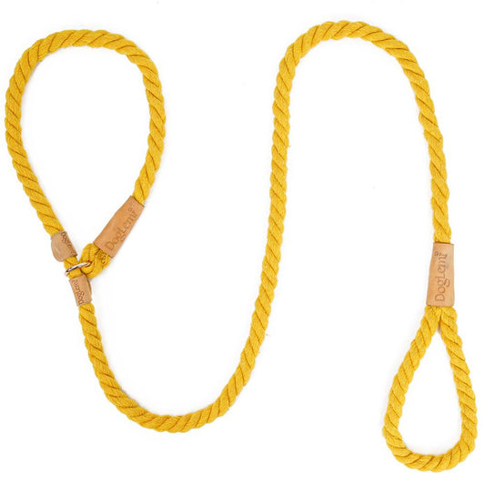 Yellow Rope Slip Leash & Collar - Dogs and Horses