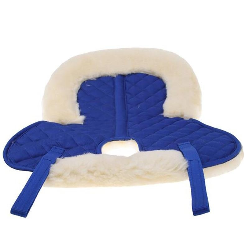 Blue Soft Wool Half Saddle Pad - Dogs and Horses