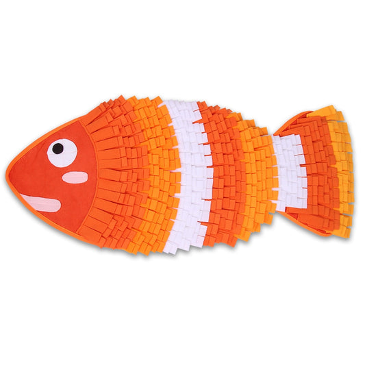 Orange Fish Snuffle Mat - Dogs and Horses