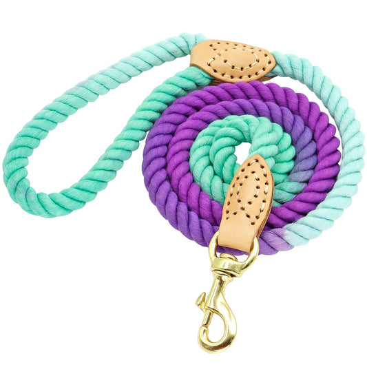 Purple Cotton Rope Leash - Dogs and Horses