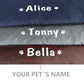 Gray Personalized Sleeping Mat - Dogs and Horses