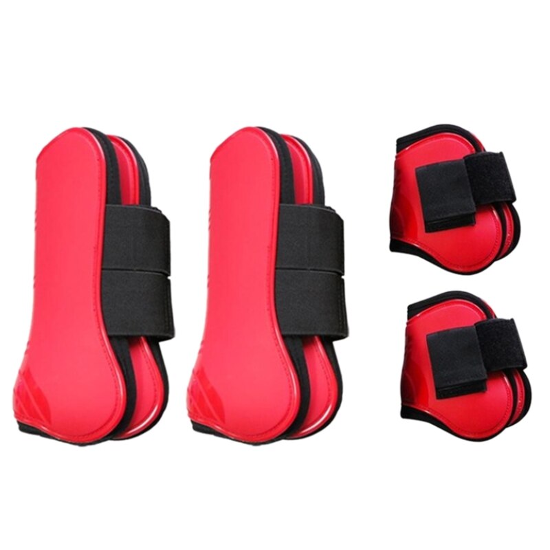 Red Hook and Loop Closure Adjustable Tendon & Fetlock Boots - Dogs and Horses