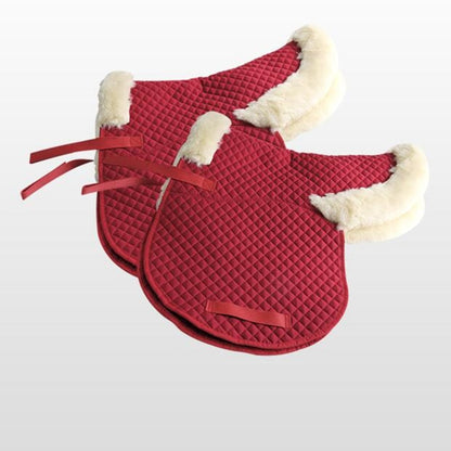 Red Wool & Cotton Saddle Pad - Dogs and Horses
