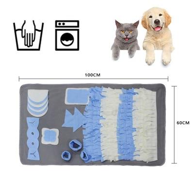 Blue/White Snuffle Mat - Dogs and Horses