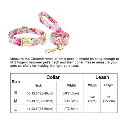 Floresta Beige Collar with Custom Engraving - Dogs and Horses