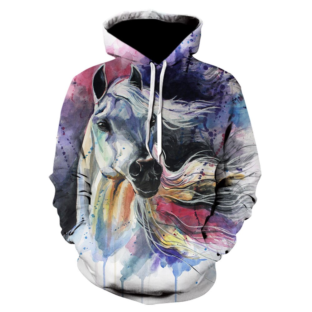 Francesca Horse Art Hoodie - Dogs and Horses