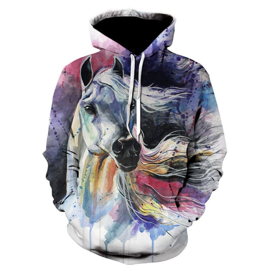 Francesca Horse Art Hoodie - Dogs and Horses