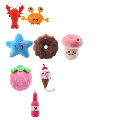 Soft Squeaky Plush Toys - Dogs and Horses