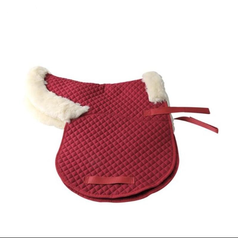 Red Wool & Cotton Saddle Pad - Dogs and Horses