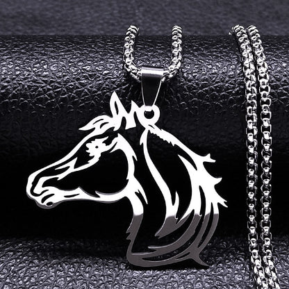 Stainless Steel Horse Necklaces