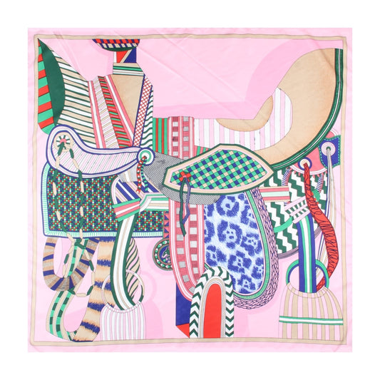 Idalia Pink Silk Scarf / 90cm