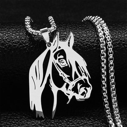 Stainless Steel Horse Necklaces