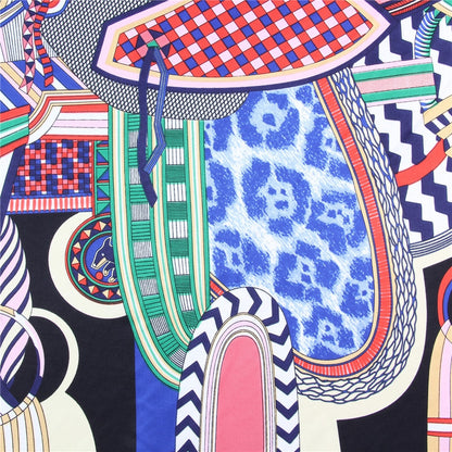 Idalia Black Silk Scarf / 90cm