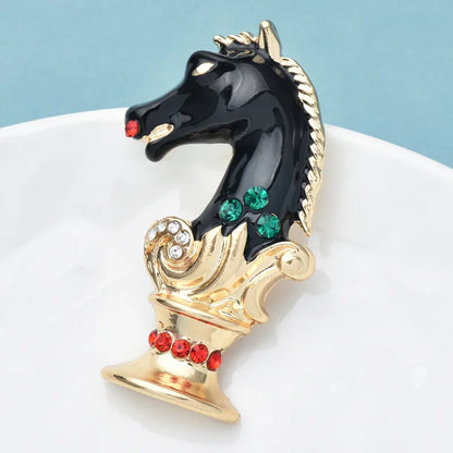 Horse Chess Brooch