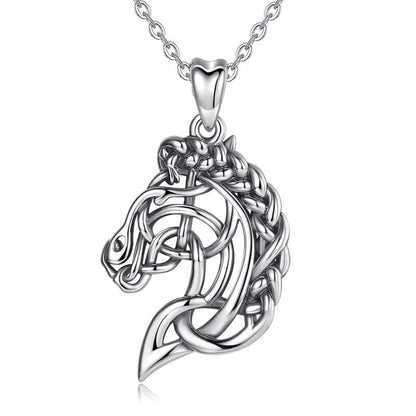Horse Head in Celtic Knot Pattern