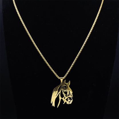 Stainless Steel Horse Necklaces