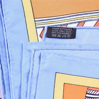 Idalia Orange Silk Scarf / 90cm