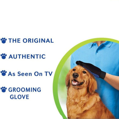 Blue Grooming Gloves - Dogs and Horses