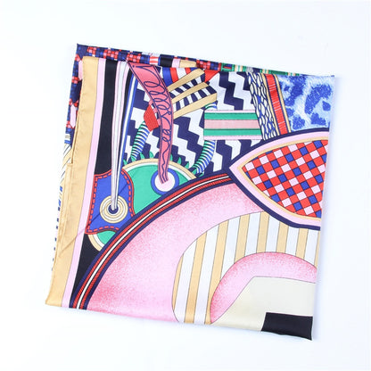 Idalia Black Silk Scarf / 90cm