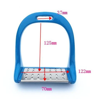 Red Aluminum Stirrups - Dogs and Horses
