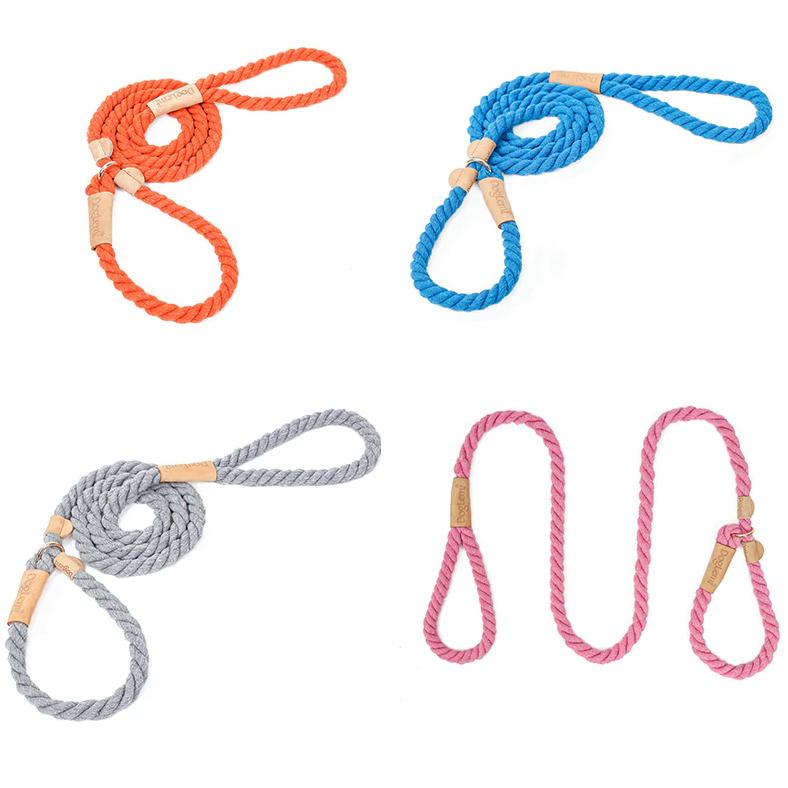 Yellow Rope Slip Leash & Collar - Dogs and Horses